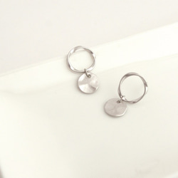 [8d-8]#企画専用ページ　Mobius Strip earrings(silver) 3枚目の画像