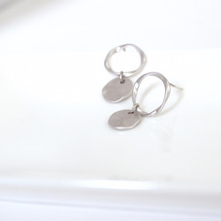 [8d-8]#企画専用ページ　Mobius Strip earrings(silver) 4枚目の画像