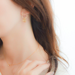 [8d-9]#企画専用ページ　Mobius Strip earrings(gold) 4枚目の画像