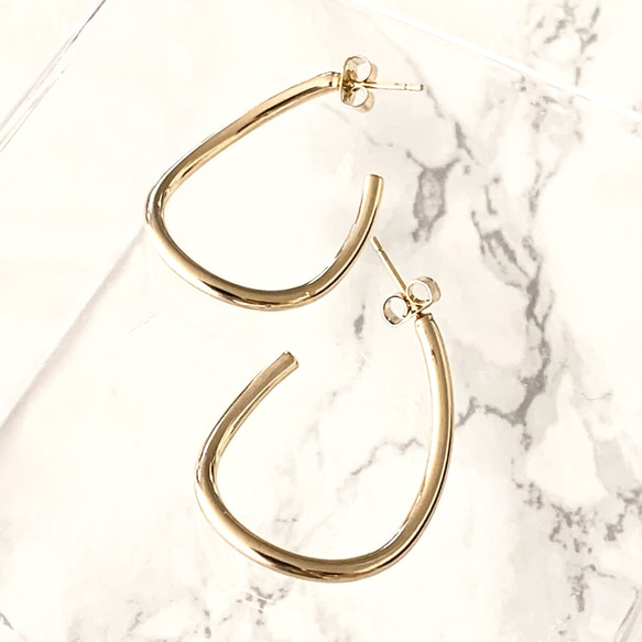 curve line hoop pierces 第7張的照片