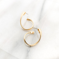 【送料無料】kainari hoop pierces n524 2枚目の画像