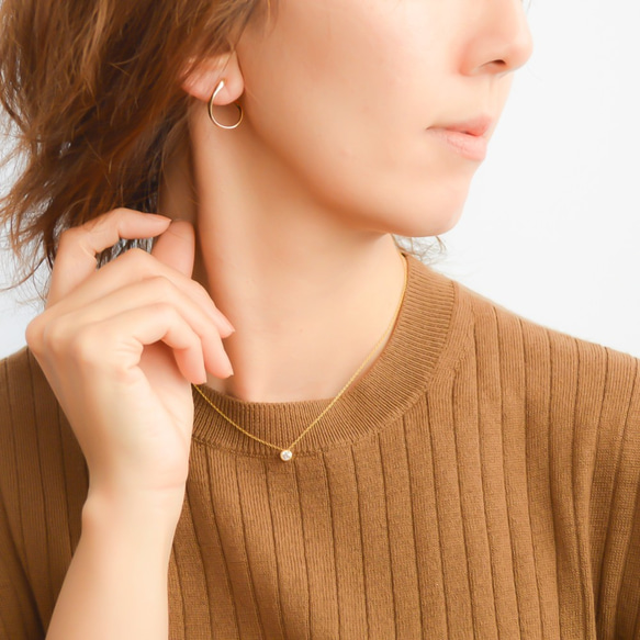 【送料無料】kainari hoop pierces n524 7枚目の画像