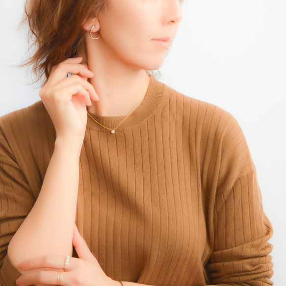 【送料無料】kainari hoop pierces n524 8枚目の画像