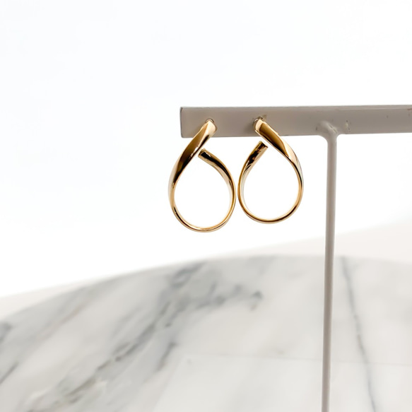 【送料無料】kainari hoop pierces n524 6枚目の画像