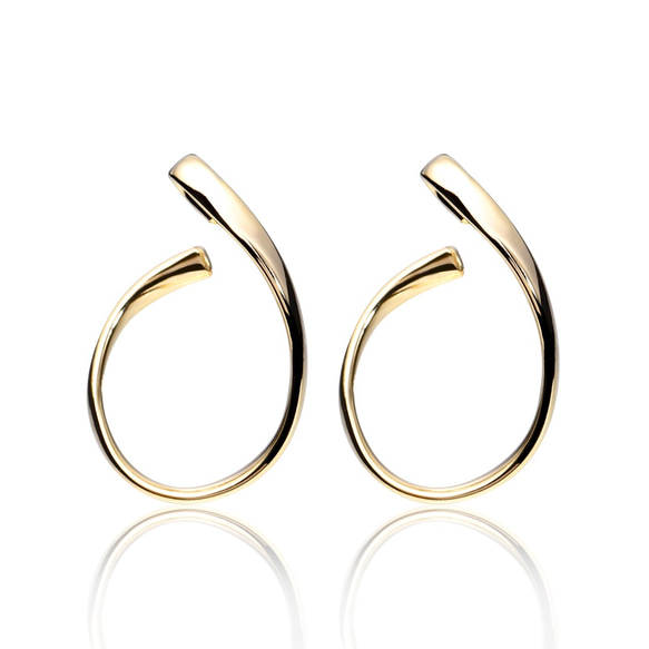 【送料無料】kainari hoop pierces n524 10枚目の画像