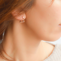 sv925 triangle motif pierces n459 第4張的照片