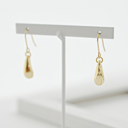 【送料無料】Teardrop gold pierces/earrings 3枚目の画像