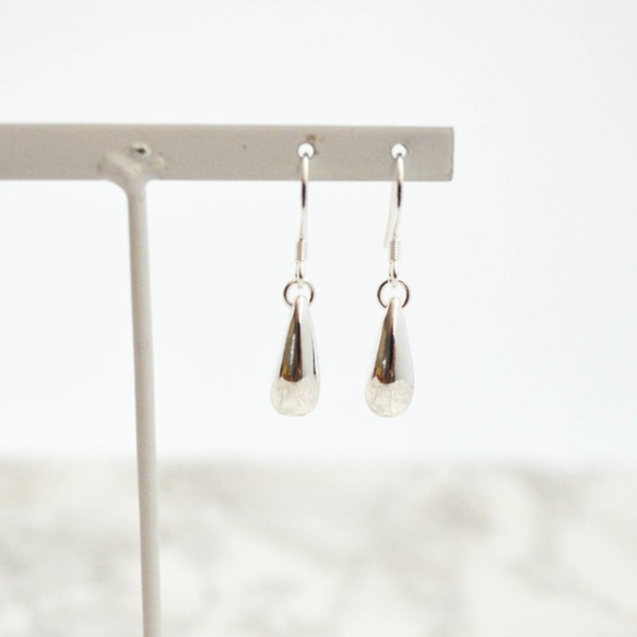 Teardrop sv925 pierces/earrings 第4張的照片