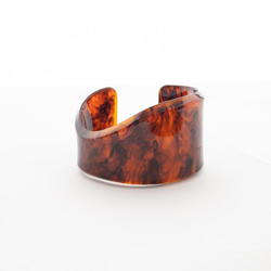 Marble wave bangle Bekko 第4張的照片