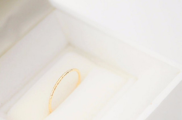 【送料無料】K10 Simple cut Ring 2枚目の画像