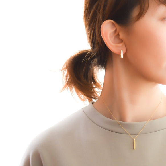 sv925post Square hoop pierces nohole 第10張的照片