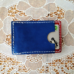 ちょこっと財布（レッド×ブルー×ホワイト） 3枚目の画像