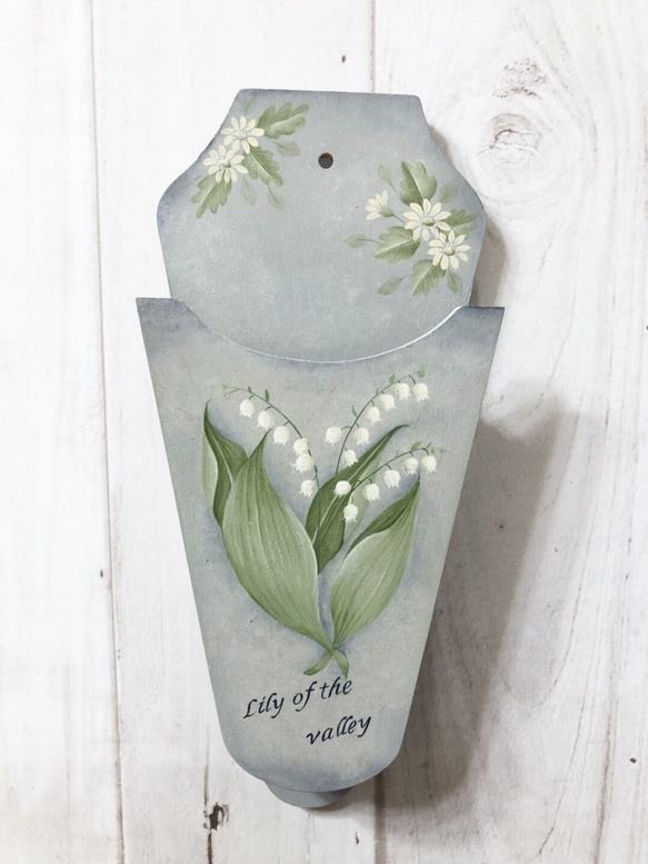 トールペイント【受注制作】すずらんのハサミ入れ その他