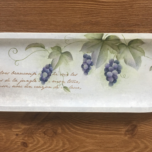 トールペイント 【受注制作・送料無料】ぶどうのミニトレイ その他