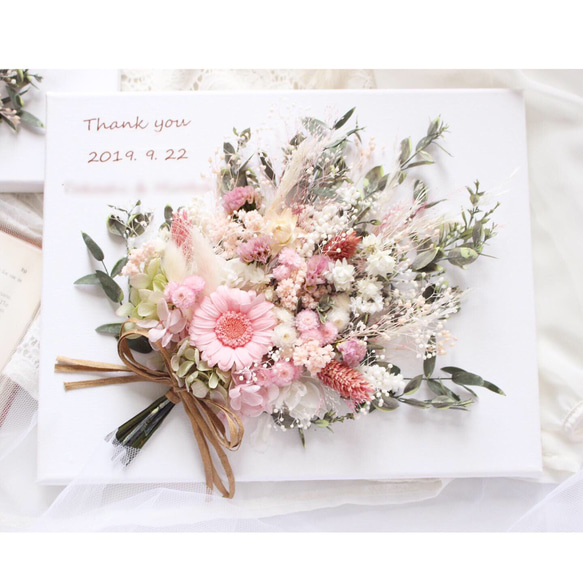 両親記念品 結婚式 リースボード オーダーメイド ウェルカムボード ウエルカムボード/結婚祝い》プリザーブドフラワーとドライ