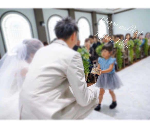 ☆オーダーメイド☆お好きなお花でお作りします❁ガラスケースのリングピロー 7枚目の画像