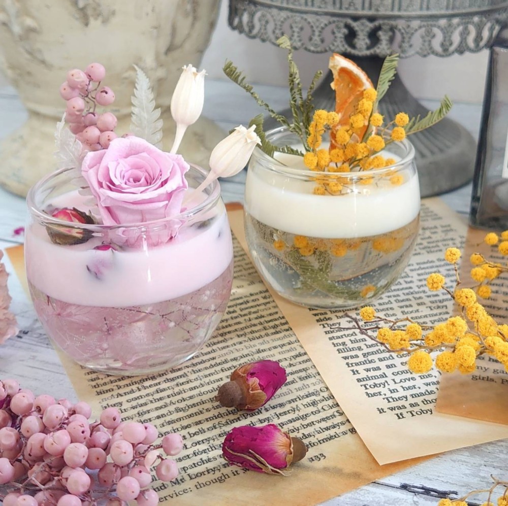 母の日や贈り物自分へのご褒美に癒しのアロマキャンドルカップ