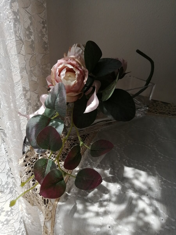 【限定1個】～あなたに毎日咲く花を～アンティークローズのマジカルウォーターアレンジメント 3枚目の画像