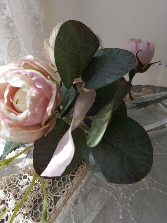 【限定1個】～あなたに毎日咲く花を～アンティークローズのマジカルウォーターアレンジメント 5枚目の画像