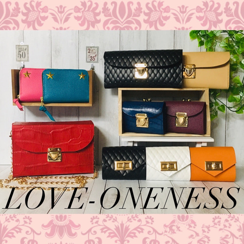 ❤️【桜色♪】高級感×シンプルデザインの大人オシャレな総本革
