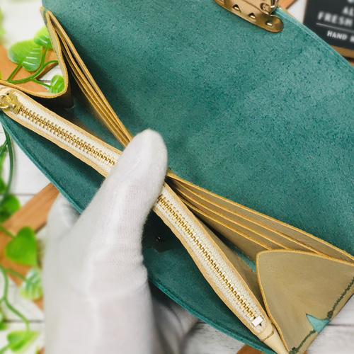 ❤️【気分晴々♪】高級感×シンプルデザインの大人オシャレな総本革長  