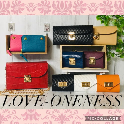 ❤️【超絶オシャレ可愛い♪】総本革ラウンドファスナー星スタッズミニ 