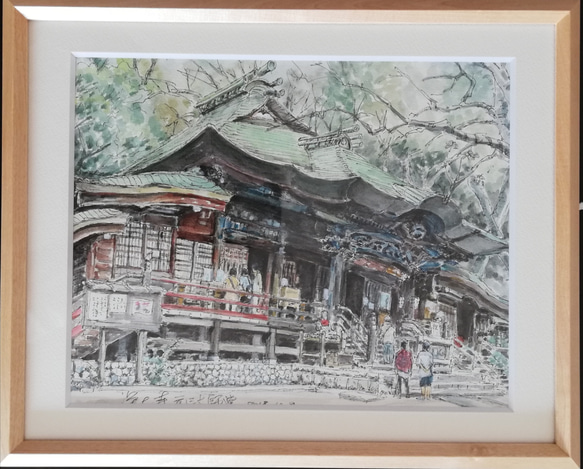 水彩画原画 深大寺元三大師堂 絵画 Lin 通販 6394053｜Creema