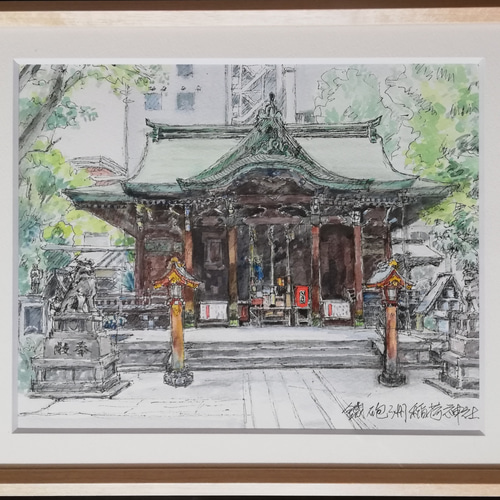水彩画原画 鉄砲洲稲荷神社 絵画 Lin 通販 6409580|Creema 水彩画原画 鉄砲洲稲荷神社 絵画 Lin 通販 6409580|Creema