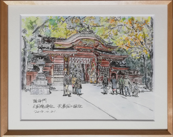 水彩画原画 大國魂神社 随神門 絵画 Lin 通販 6409637|Creema 水彩画原画 大國魂神社 随神門 絵画 Lin 通販 6409637|Creema