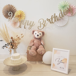 コレで出来ちゃう】お名前入り フォトブース 誕生日 1歳 ペーパー