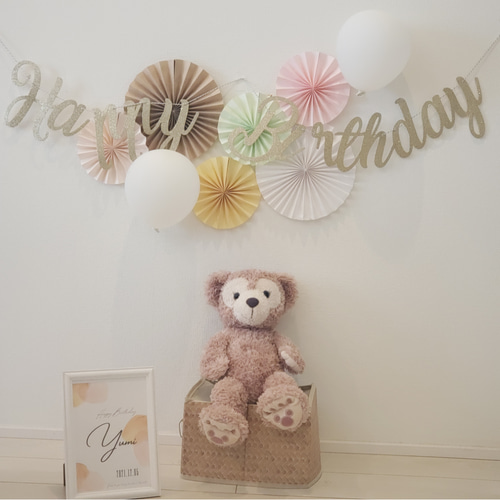 コレで出来ちゃう】お名前入り フォトブース 誕生日 1歳 ペーパー