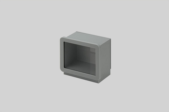 橫式相框模型小物收納盒加大版 - S - 灰色 第1張的照片