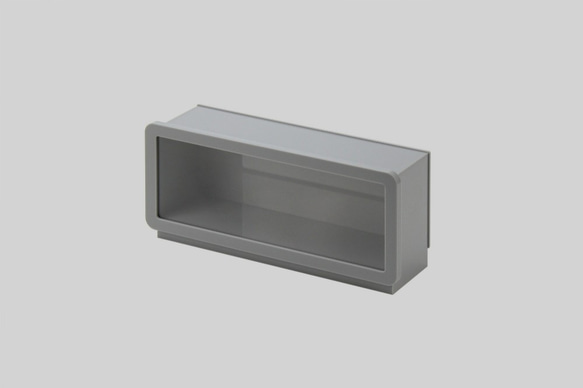 橫式相框模型小物收納盒加大版 - L  - 灰色 第1張的照片