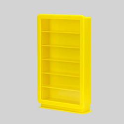直式相框壓克力小物收納盒 - L - 黃色 第1張的照片