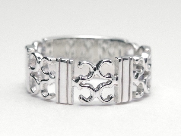 【受注制作】ハ音記号唐草リング