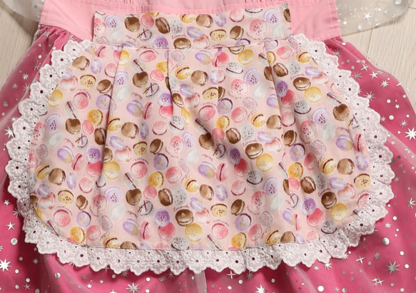 【湛櫻創意ZAYIN by E.J. 】貝拉公主系列圍裙套組  TEA TIME 粉紅 第4張的照片