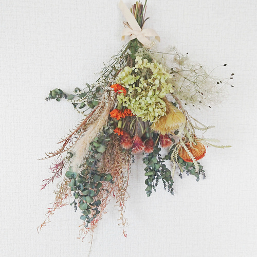 ドライフラワースワッグ♡(ブーケ) ドライフラワー cocoshop 通販