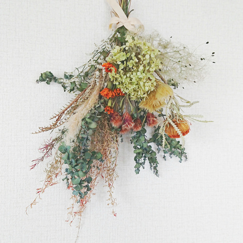 ドライフラワースワッグ♡(ブーケ) ドライフラワー cocoshop