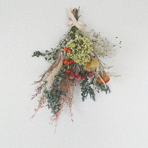 ドライフラワースワッグ♡(ブーケ) ドライフラワー cocoshop 通販