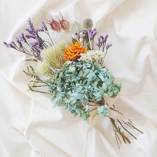 紫陽花＊ドライフラワースワッグ♡(ブーケ) ドライフラワー cocoshop  