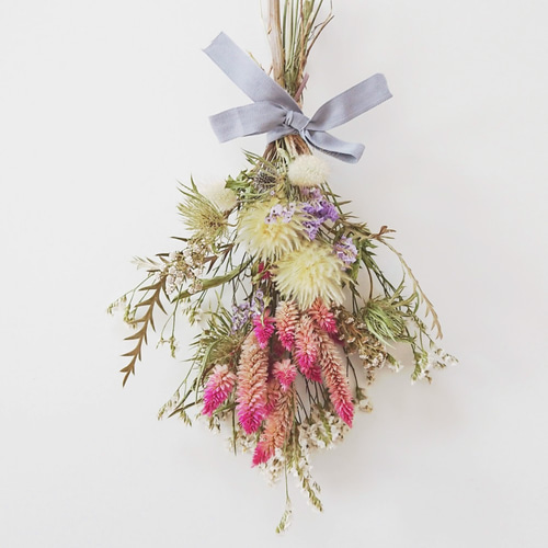 ドライフラワースワッグ♡(ブーケ) ドライフラワー cocoshop 通販