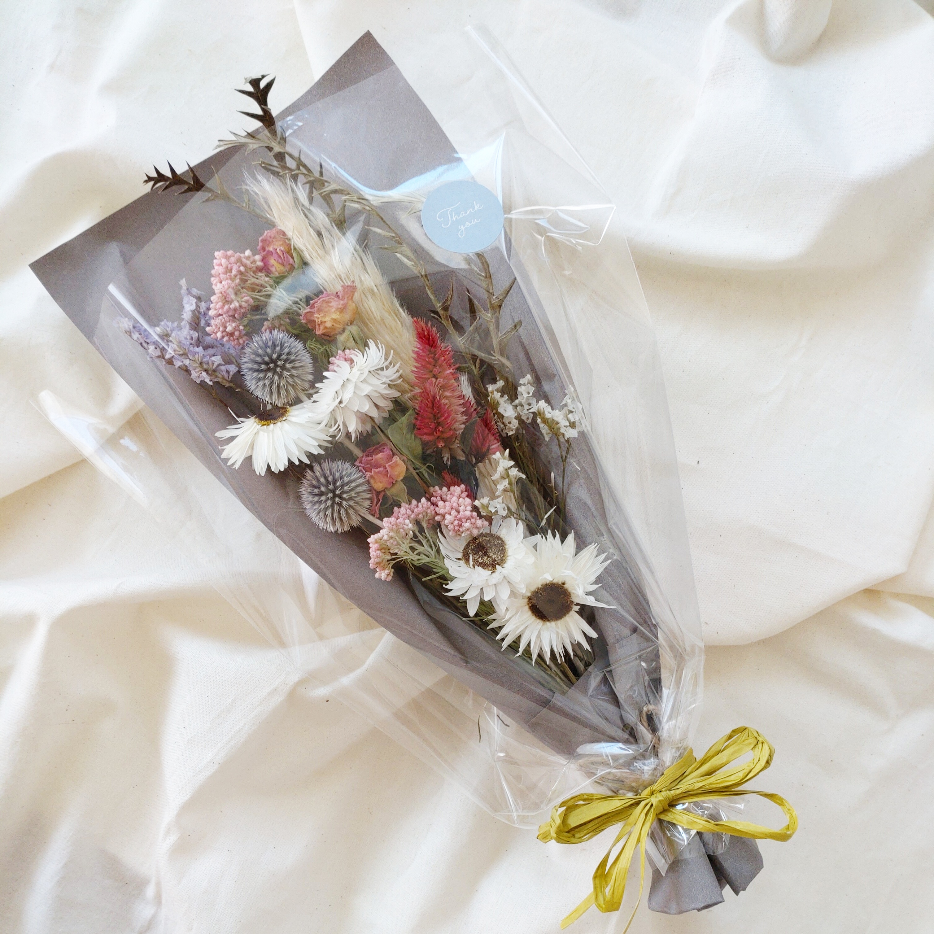 ラッピング❀ドライフラワースワッグ(ブーケ)ギフト ドライ