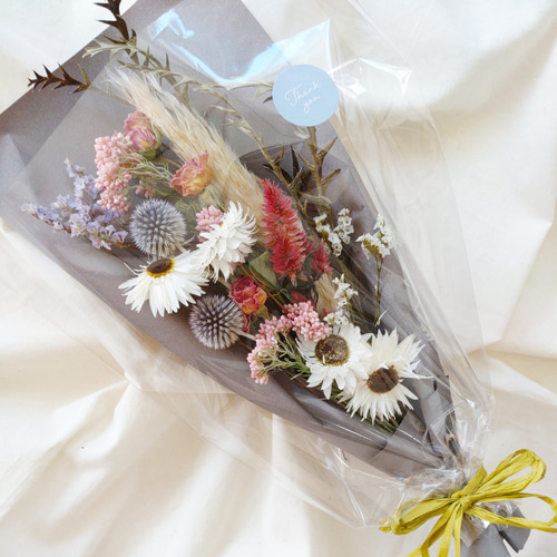 ラッピング❀ドライフラワースワッグ(ブーケ)ギフト ドライフラワー