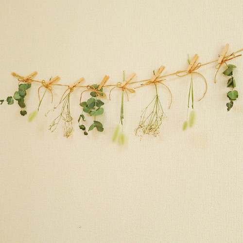 可愛いドライフラワーガーランド ドライフラワー ガーランド ブーケ 花束 スワッグ おしゃれ 壁掛け