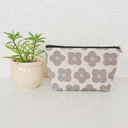 カリフラワーのポーチ グレーFlowerポーチ♡ ポーチ cocoshop 通販 7446611｜Creema(クリーマ)