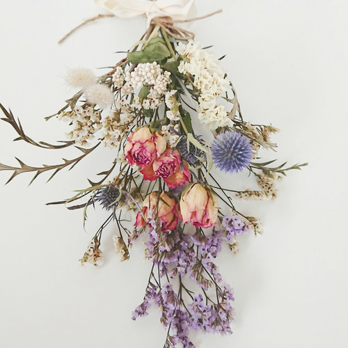 ドライフラワースワッグ♡(ブーケ) ドライフラワー cocoshop 通販