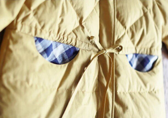 コットンダウンコート・ポケットが可愛い大人のダウンコート / standard fit（羽毛90%） 10枚目の画像