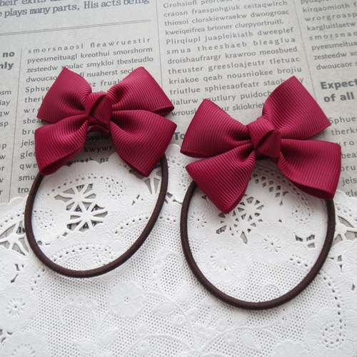 AAA グッズ え〜パンダ リボンヘアゴム 桃 AAA グッズ え〜パンダ