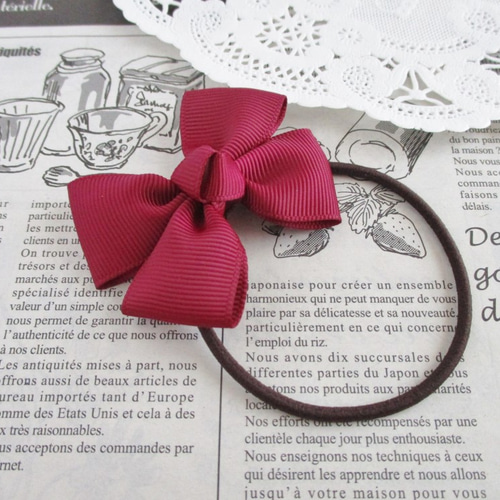 AAA グッズ え〜パンダ リボンヘアゴム 桃 AAA グッズ え〜パンダ