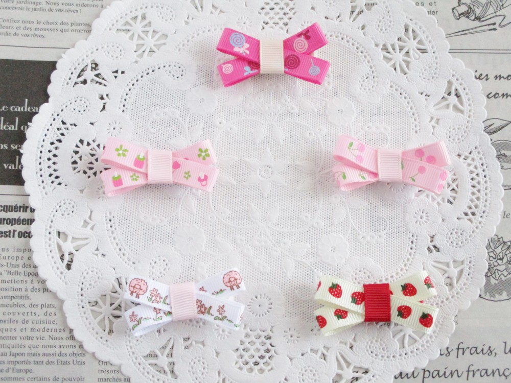 ひつじフェルト2】ベビーヘアクリップ♡ベビーヘアピンセミオーダーメイド